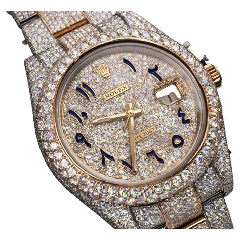 ice watch rolex design|rolex arabic dial iced out.